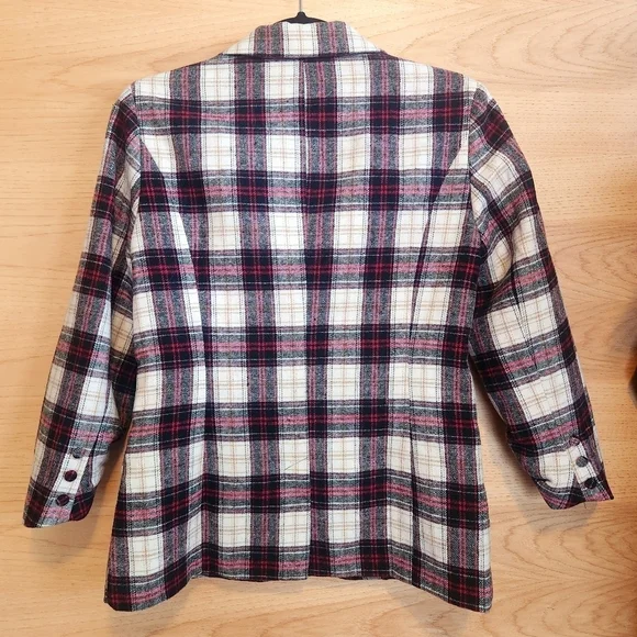 FATE BIG APPLE DREAMS PLAID FLANNEL LIKE WOOL BLEND BLAZER - NWT - MEDIUM - Picture 11 of 13